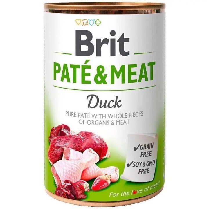 Консерви Brit Pate&Meat Dog качка, 400г